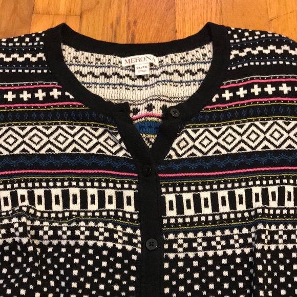 [Merona] Cotton Pullover Cardigan Sweater XL - Picture 3 of 8